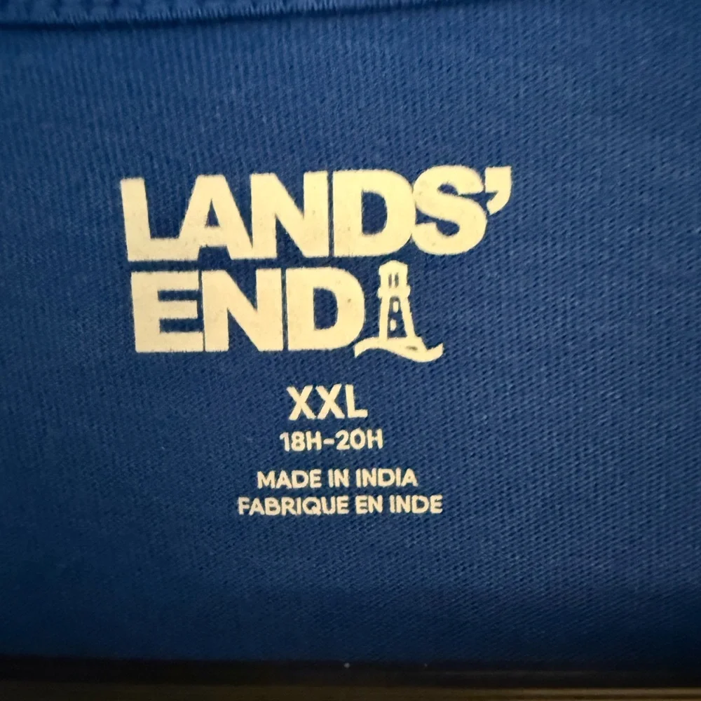 Lands' End Gaming Blue Tee XXL
